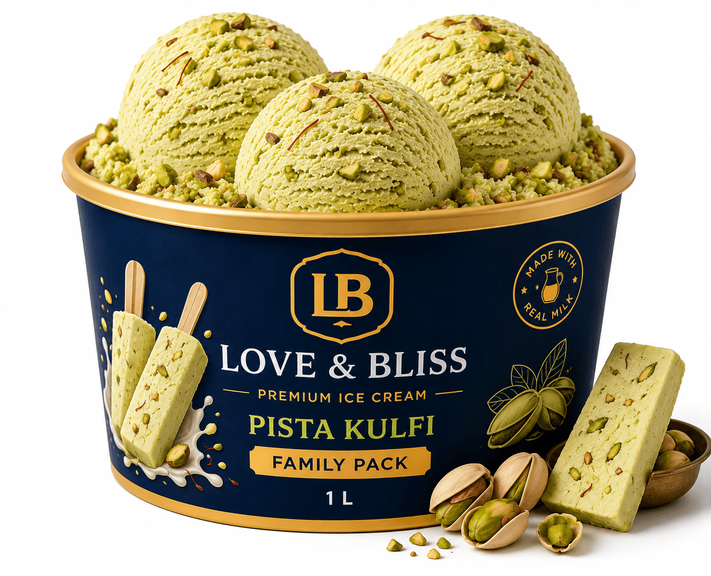 Pista Kulfi Family Pack